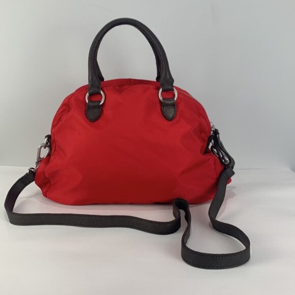 Liebeskind Berlin Red Nylon/ Leather Duffel Crossbody Bag - Picture 6 of 16